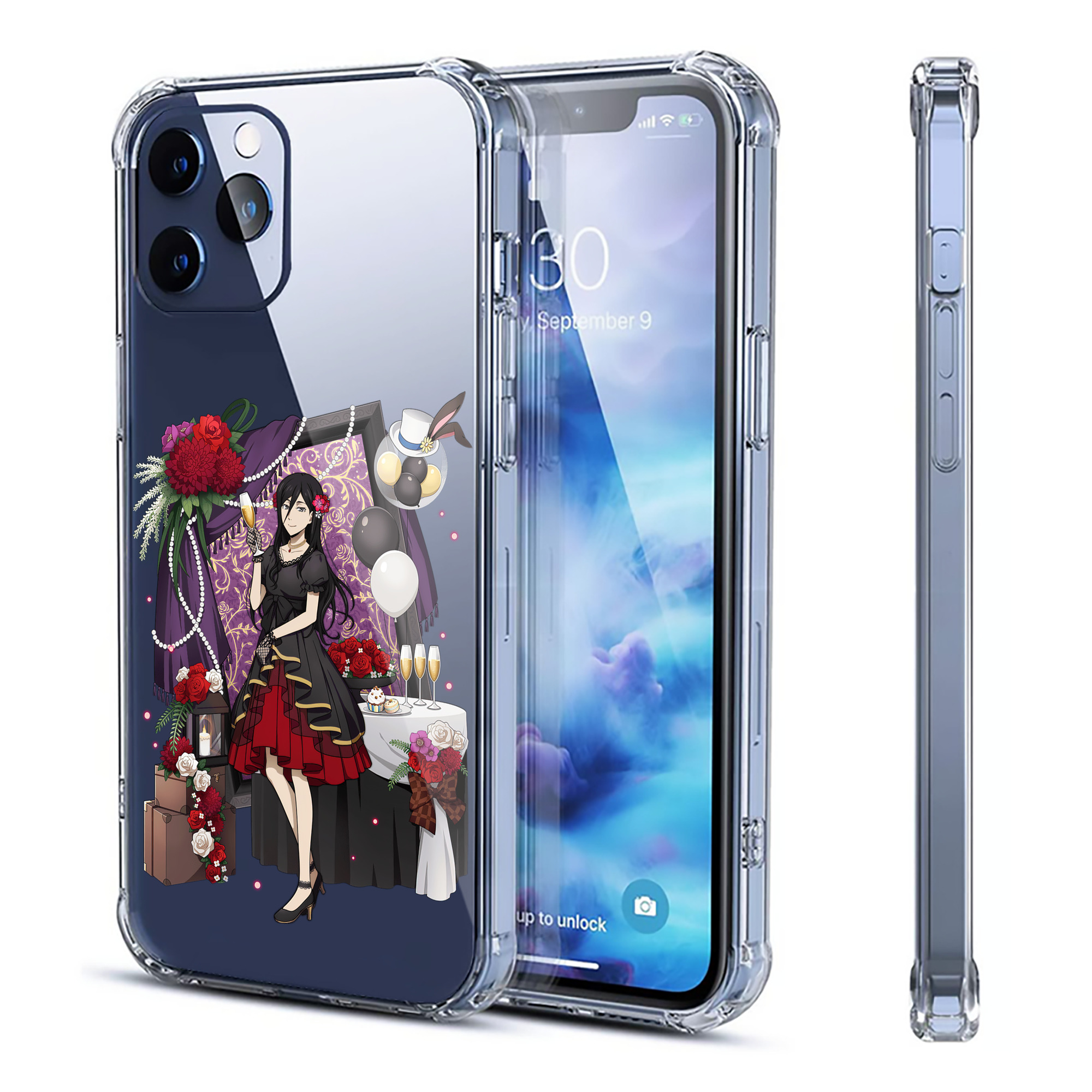 （画像用） 文豪ストレイドッグス Bungo Stray Dogs 【iPhone 12シリーズ対応】透明スマホケース（クリアソフトケース）